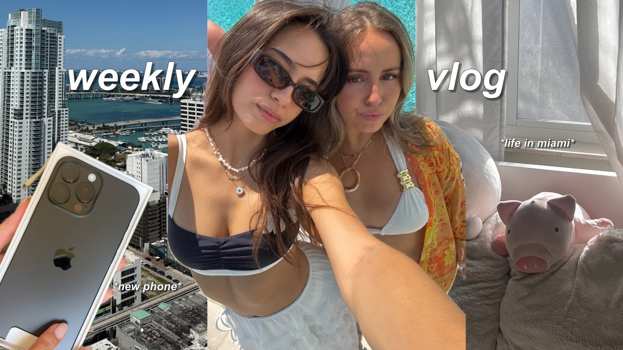 a week in my life ⋆ ༅˚ | life in miami, brand events, unboxing iphone 16 pro max
