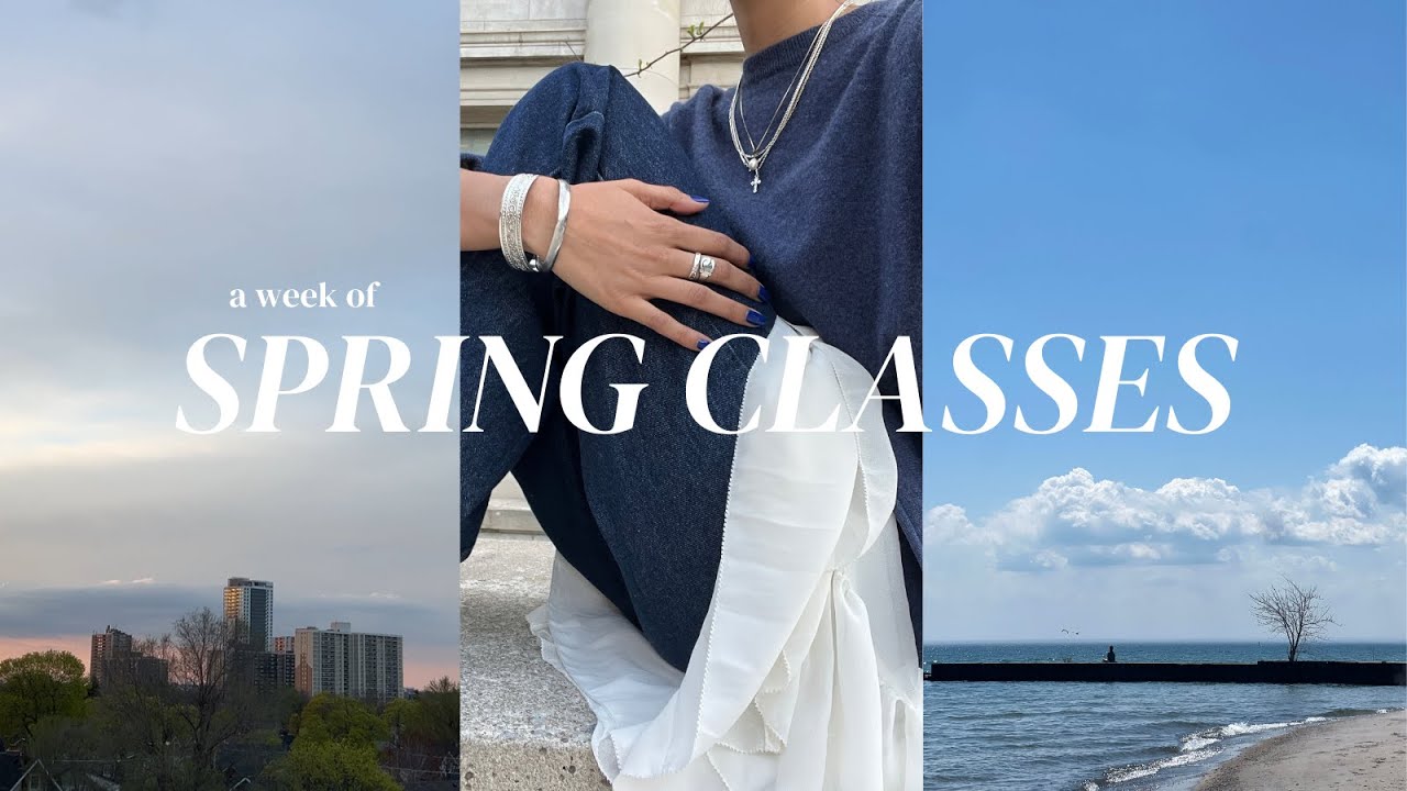 a week of spring classes | new routines, exploring, and lots of reading