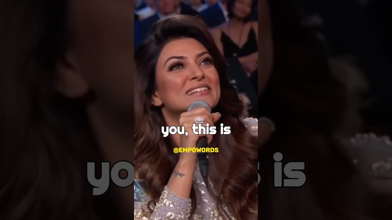 A Well Spoken Miss Universe 🪐 Sushmita Sen 💫