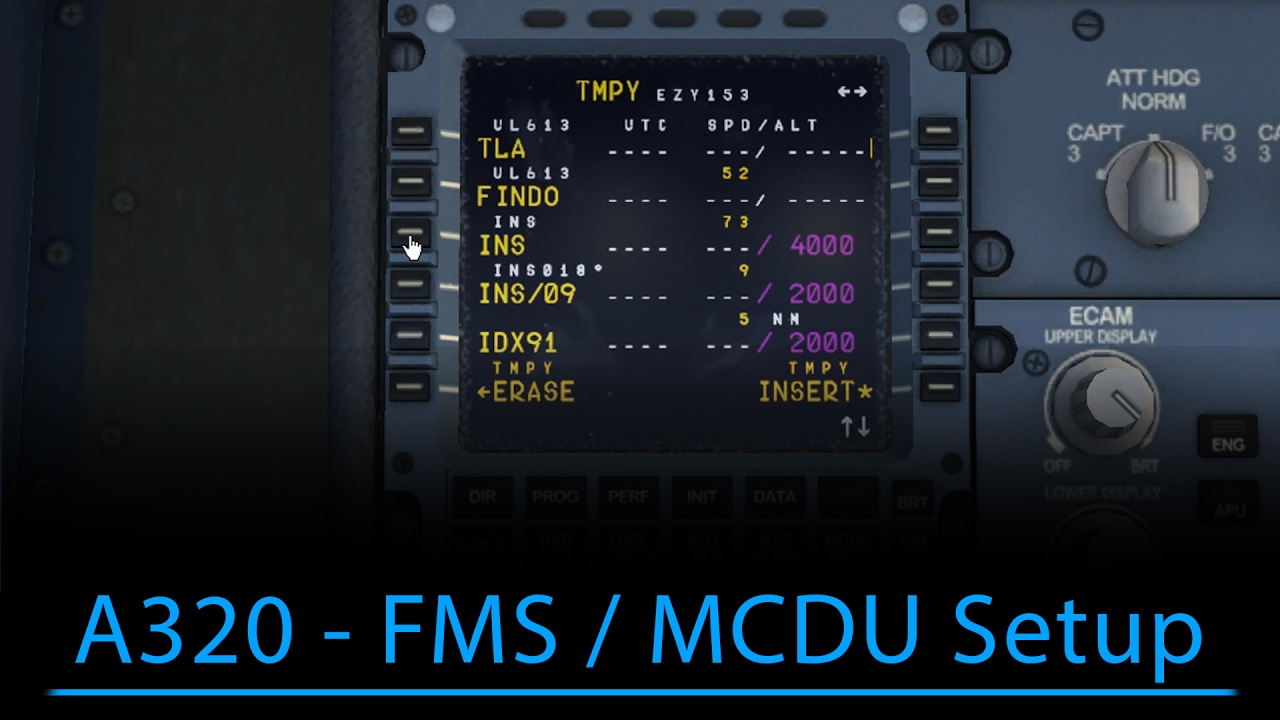 A320 FMS/MCDU Setup (FSX - Aerosoft A320)