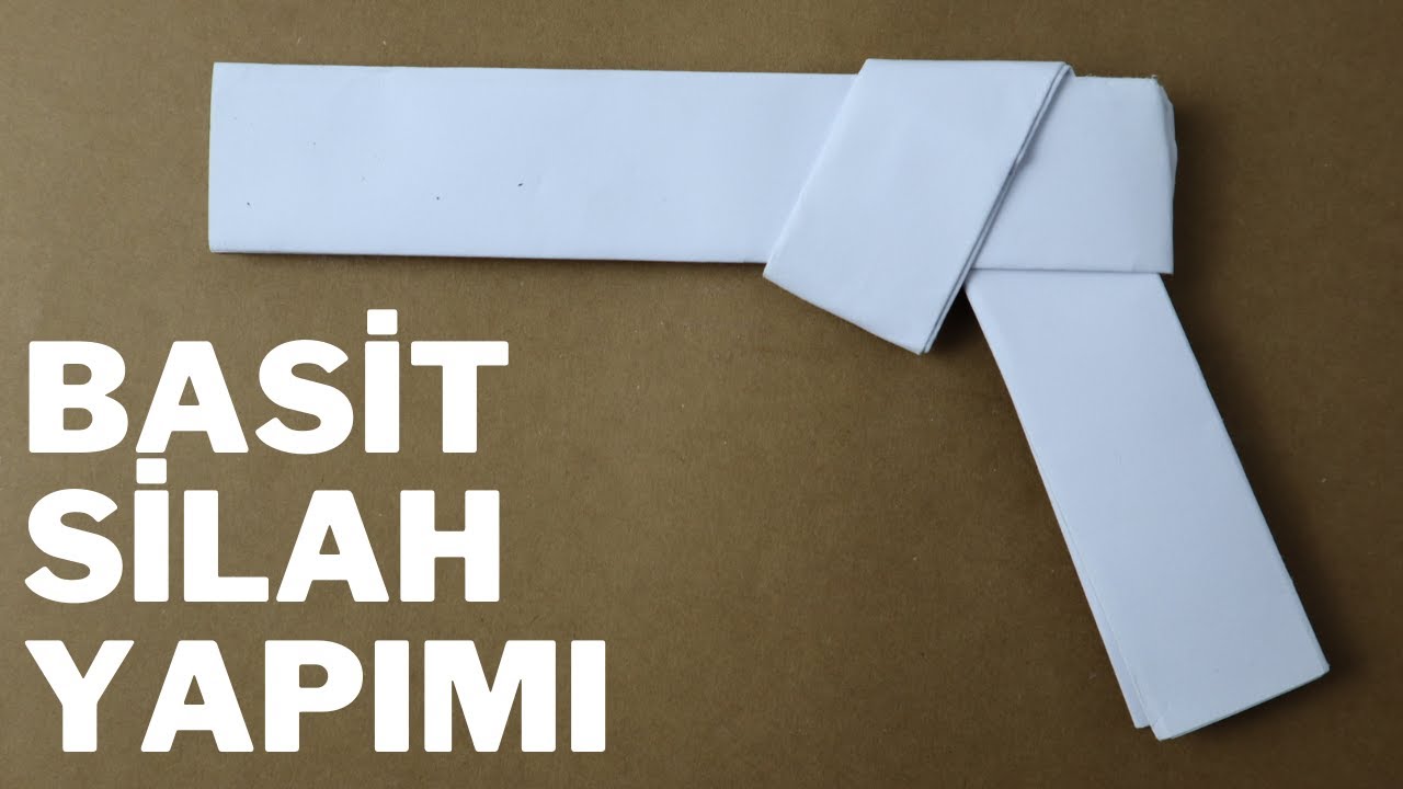 A4 Kağıdından Basit Silah Yapımı - Kağıttan Silah Nasıl Yapılır? 🔫🔫