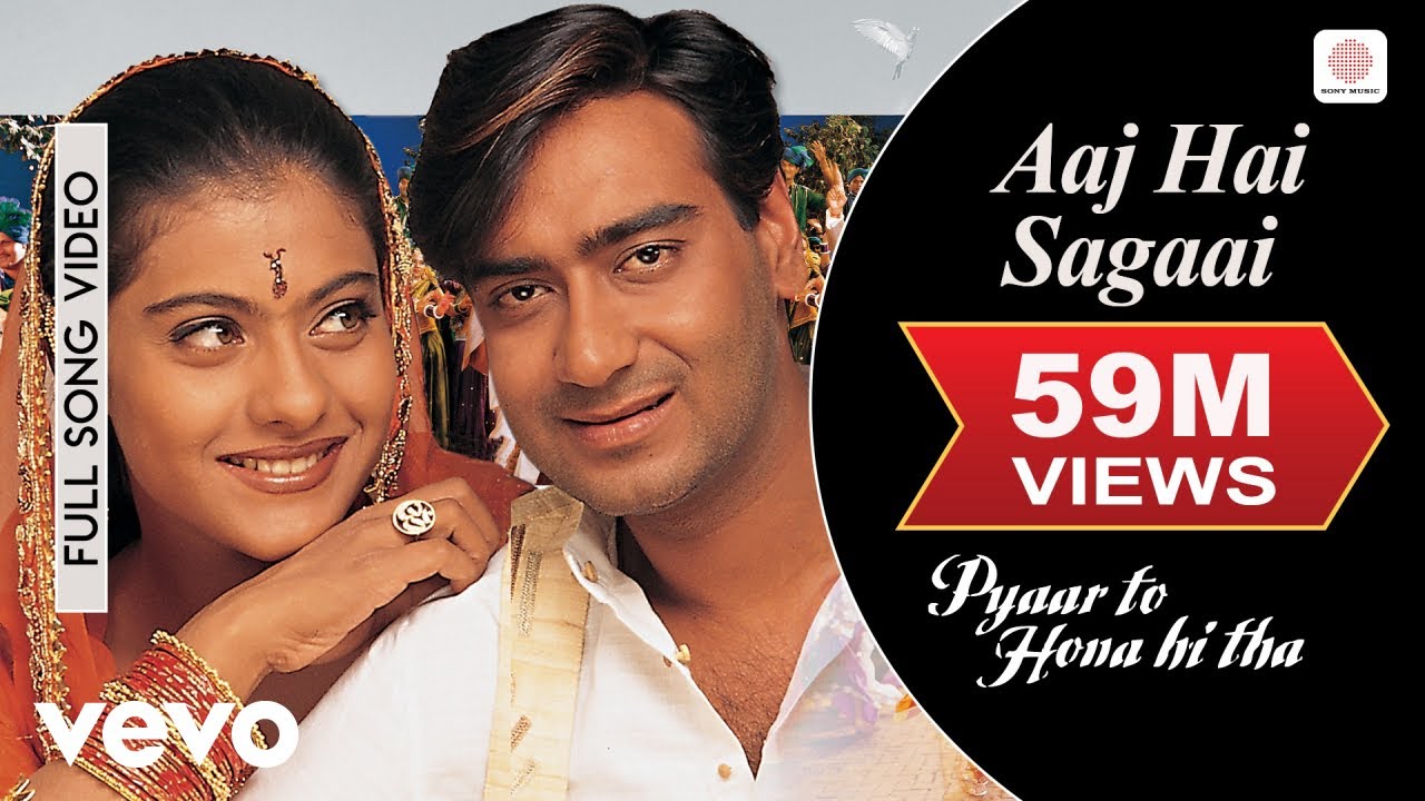 Aaj Hai Sagaai Full Video - Pyaar To Hona Hi Tha | Kajol | Ajay Devgan | Abhijeet | Alka Yagnik