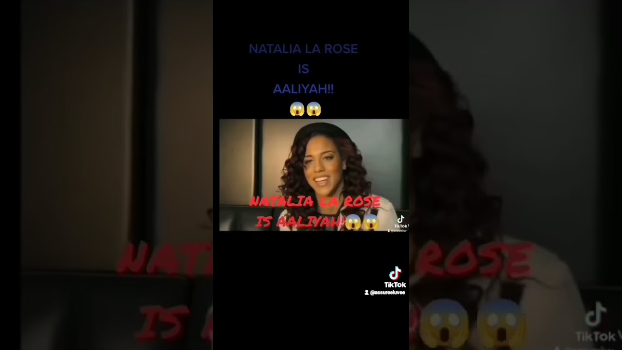 AALIYAH is NATALIA LA ROSE!😱😱