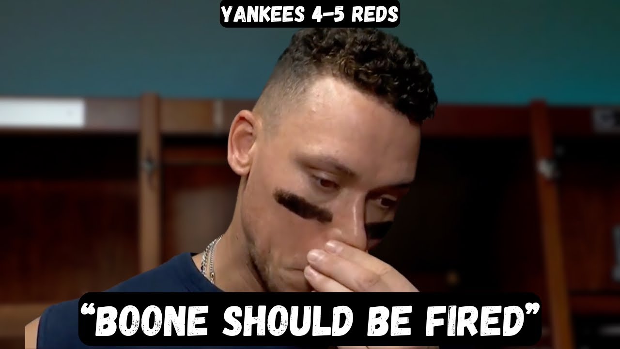 Aaron Judge WANTS Aaron Boone FIRED after extra inning loss - Post Game Interview - Yankees 4-5 Reds