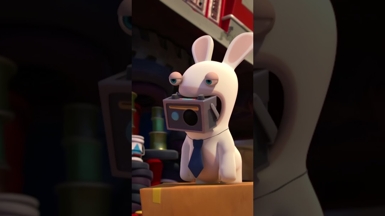 ¡Abajo, arriba! 📻 | Rabbids La Invasión #shorts
