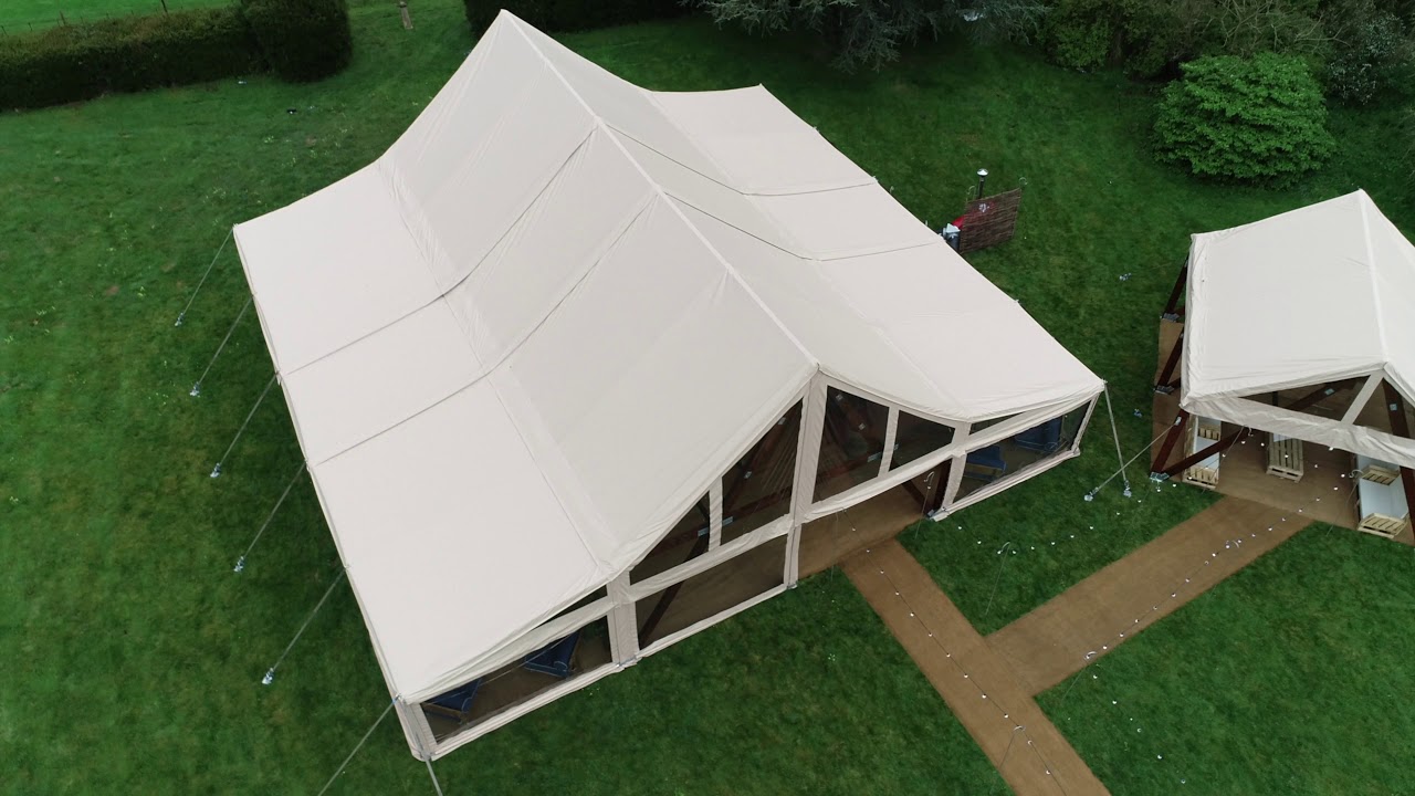 Abbas Marquees - The Cruck Tent, a brand new structure from our sister company.