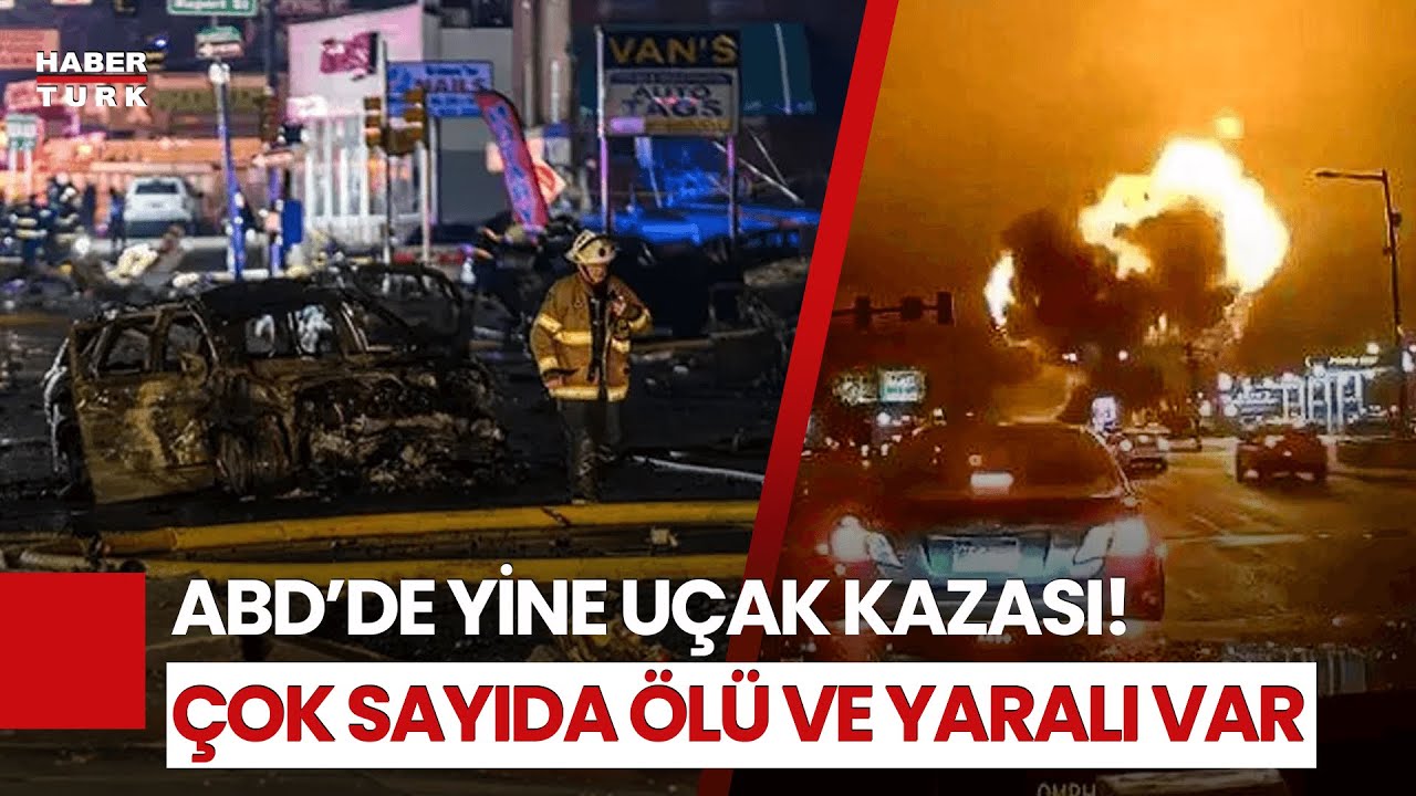 ABD'de Yine Uçak Kazası! Bu Sefer Yerleşim Yerine Düştü, Çok Sayıda Ölü Var!