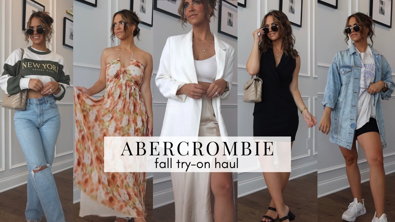 ABERCROMBIE TRY-ON HAUL | new fall transition pieces, denim try-on, and classics!