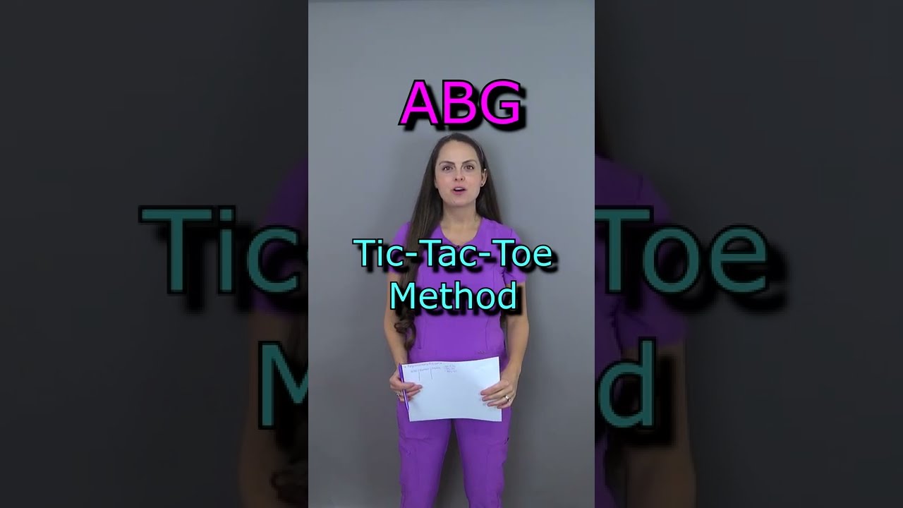 ABG Tic-Tac-Toe Super Easy: Nursing School #short