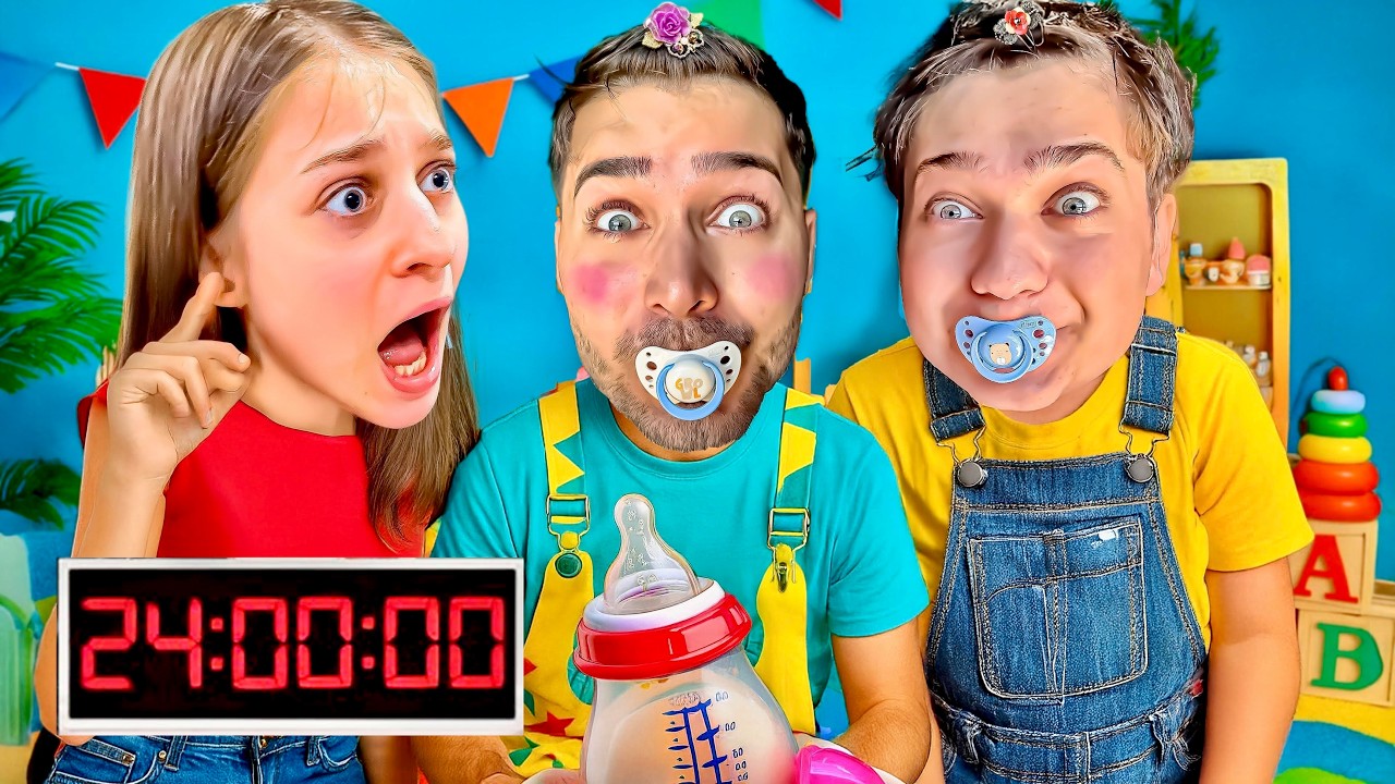 ABİLERİM 1 GÜNLÜĞÜNE BEBEK OLDU!👶 (Elif Çıldırdı😱)