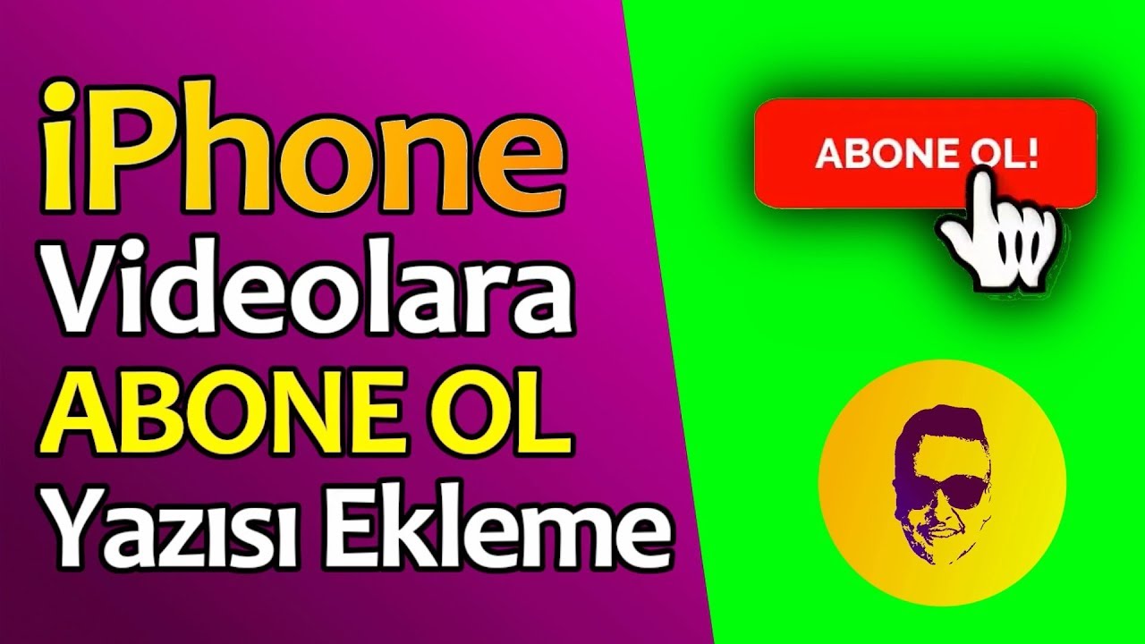 Abone Ol Yazısı Yapımı iPhone | Green Screen Abone Ol Butonu