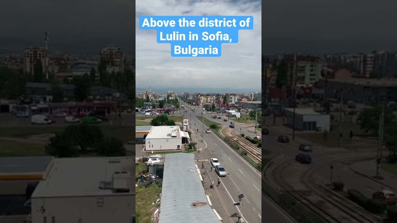 Above the district of Lulin in Sofia, Bulgaria