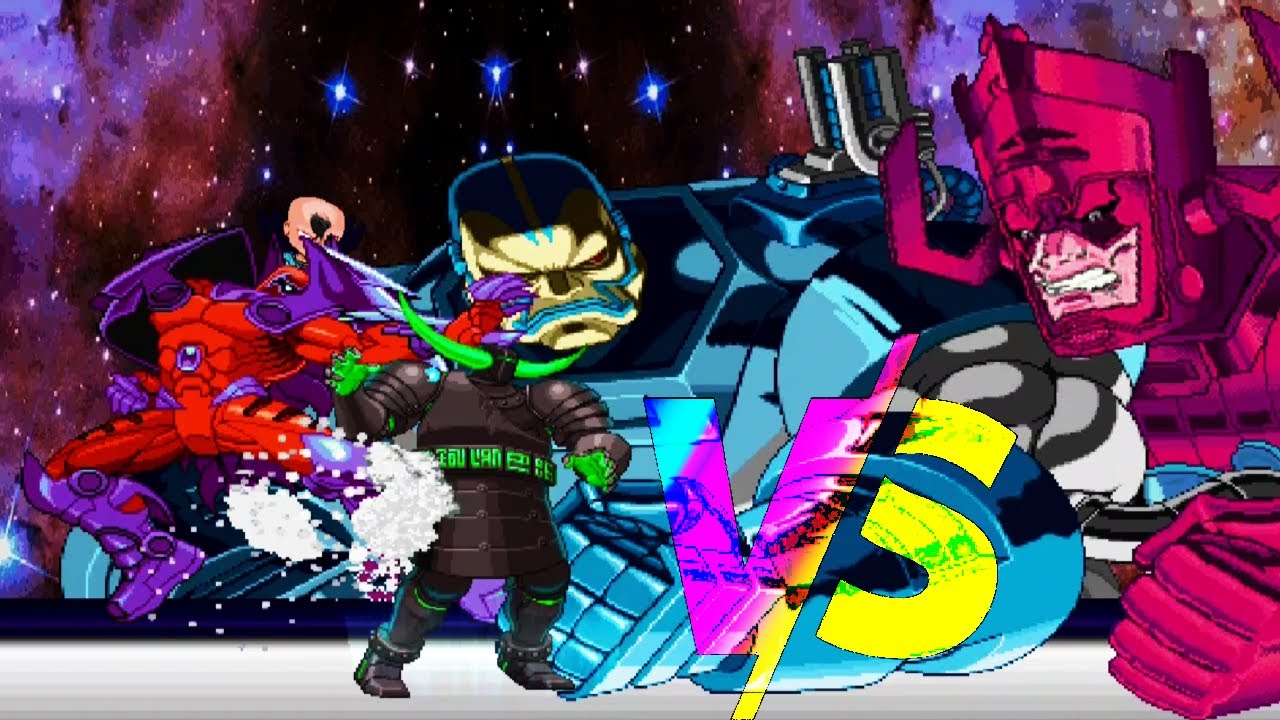 Abyss & Onslaught VS Apocalypse & Galactus Mugen Capcom X Marvel