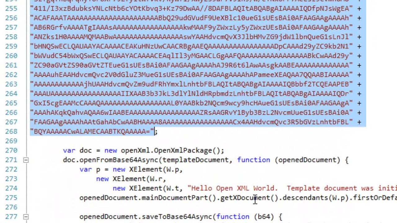 Accessing Xlsx OpenXmlSdkJs