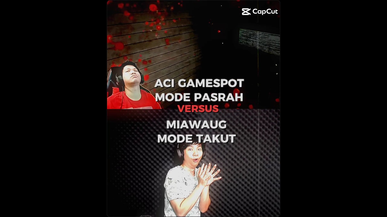 Aci GameSpot Mode Pasrah Vs Miawaug Mode Takut! #miawaug #acigamespot #capcutedit #trendingshorts