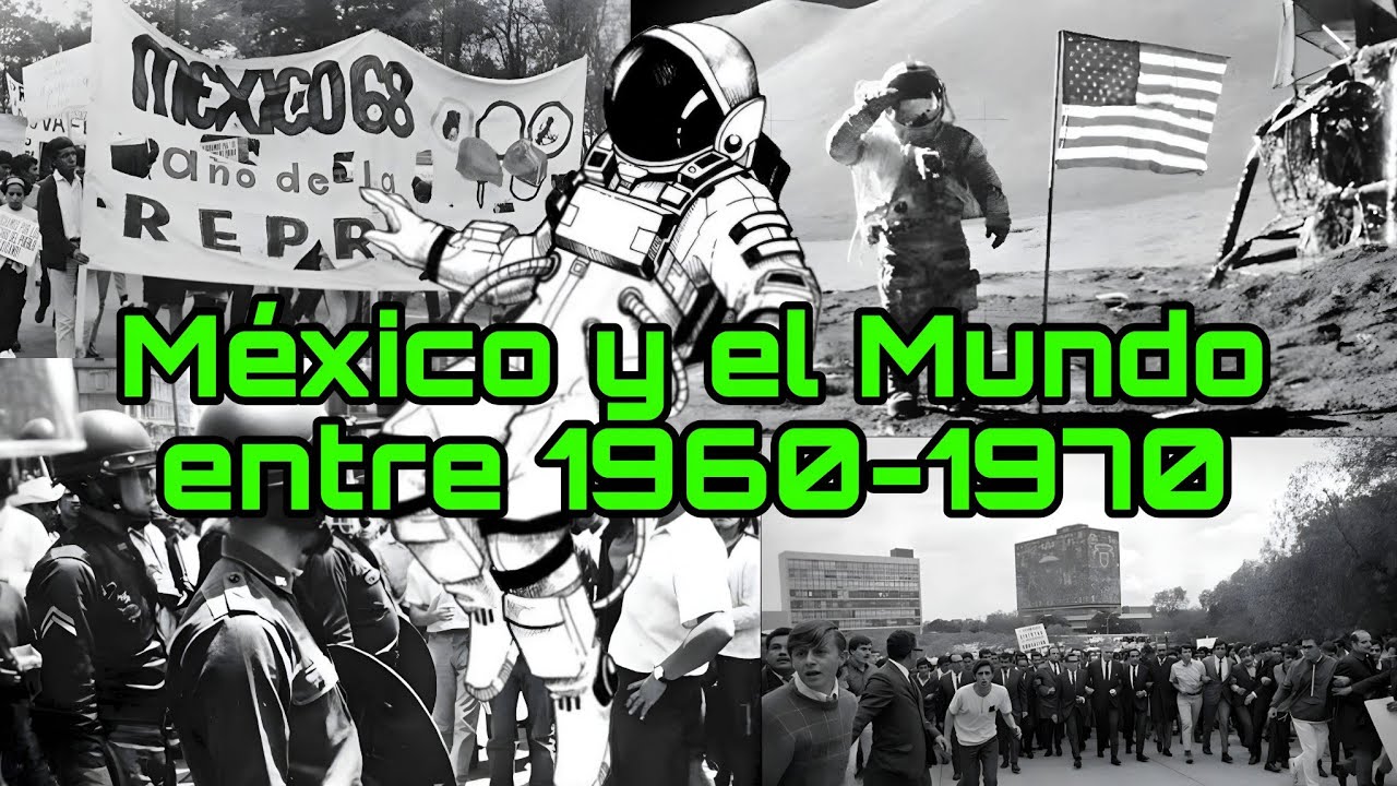 Acontecimientos históricos de México y el mundo en la década de los 60s y 70s.