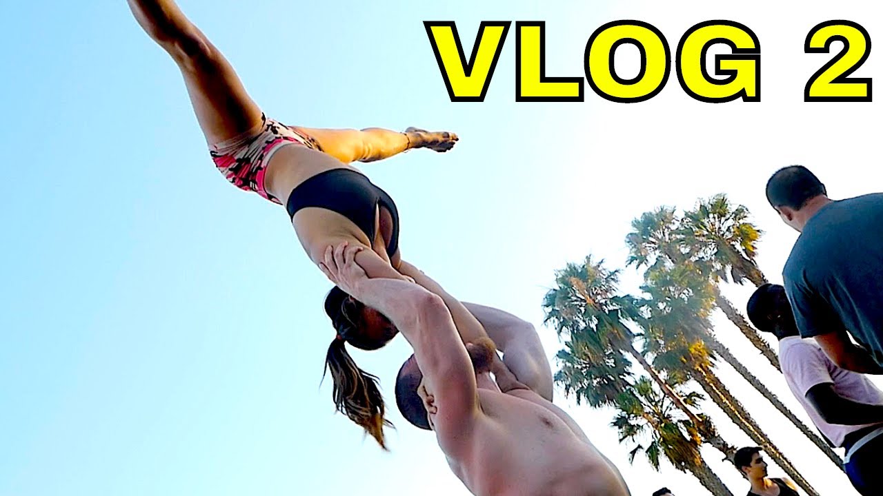 ACROBATIC ADVENTURES IN SANTA MONICA || Secret tip for visitors!!