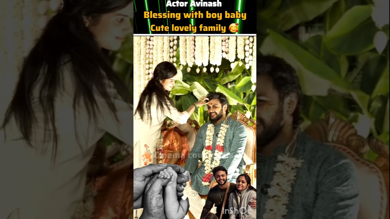 actor Arvind blessing with boy baby cute lovey family 💫💖#youtube#love 💖