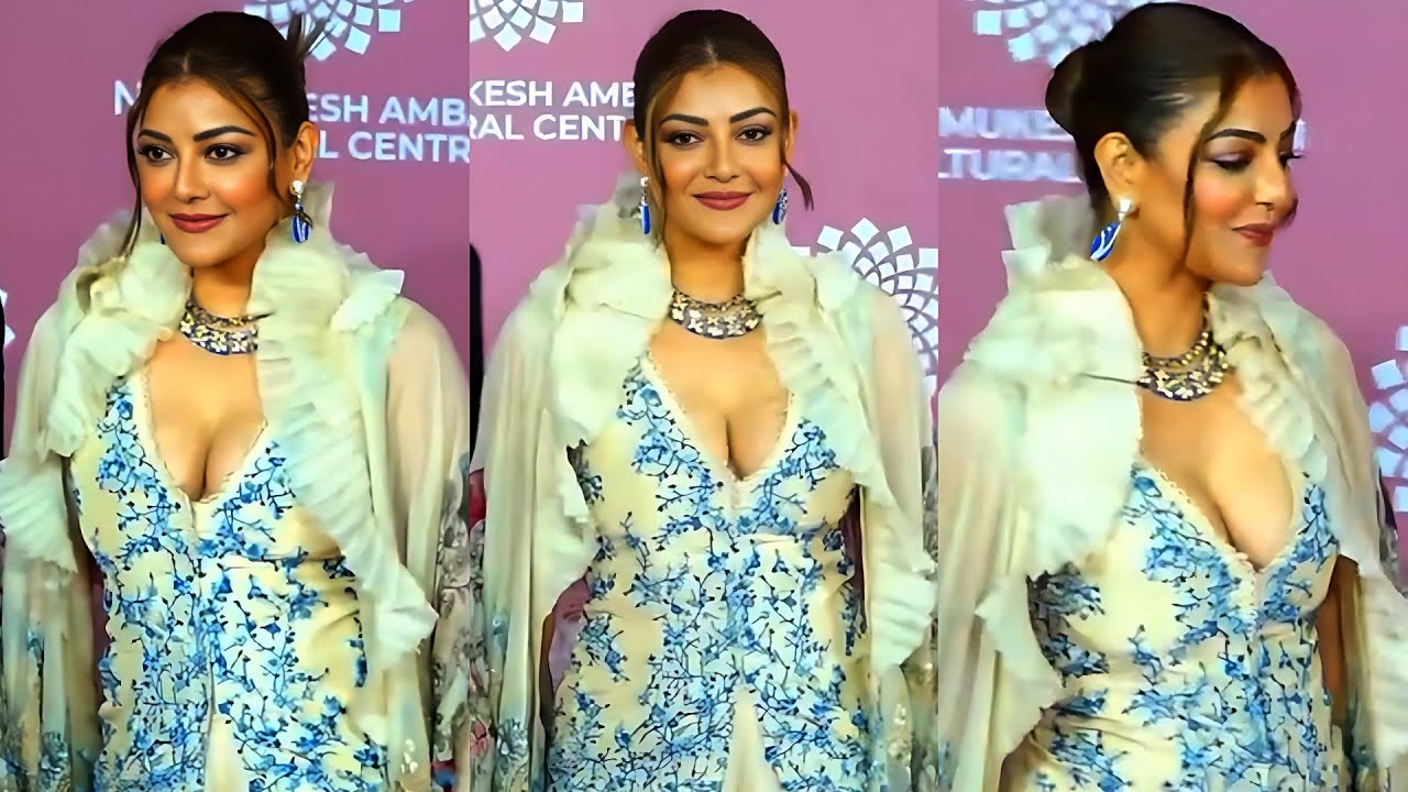 Actress Kajal Aggarwal Stunning Looka @ Ambani's Event  | Filmyfocus.com