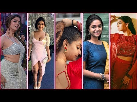 Actress Keerthy Suresh hot 🔥 bikini navel Milky leg Thigh photoshoot Compilation 💯