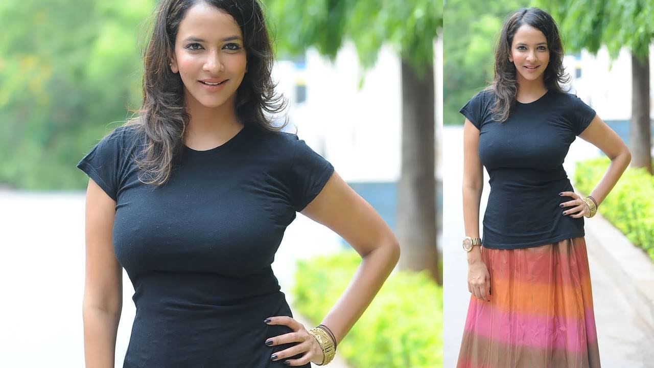 Actress Lakshmi Manchu Hot in Black Top