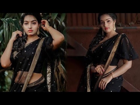 Actress Malavika Menon Hot | Malavika Menon Sexy Video || Reels Saree Tiktok