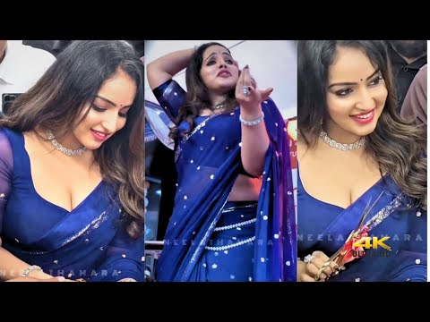 Actress Malavika Menon Latest in Saree |Inauguration