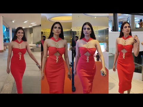 Actress Malavika Mohanan Exclusive Visuals At Thangalaan Movie Thank You Meet | Chiyaan Vikram