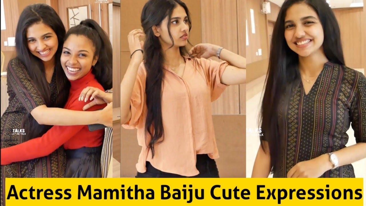 Actress Mamitha Baiju Cute Expressions | Super Sharanya | TALKS LET ME TALK