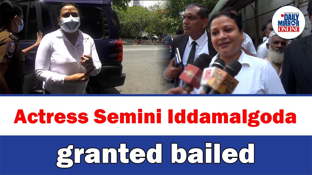 Actress Semini Iddamalgoda granted bailed