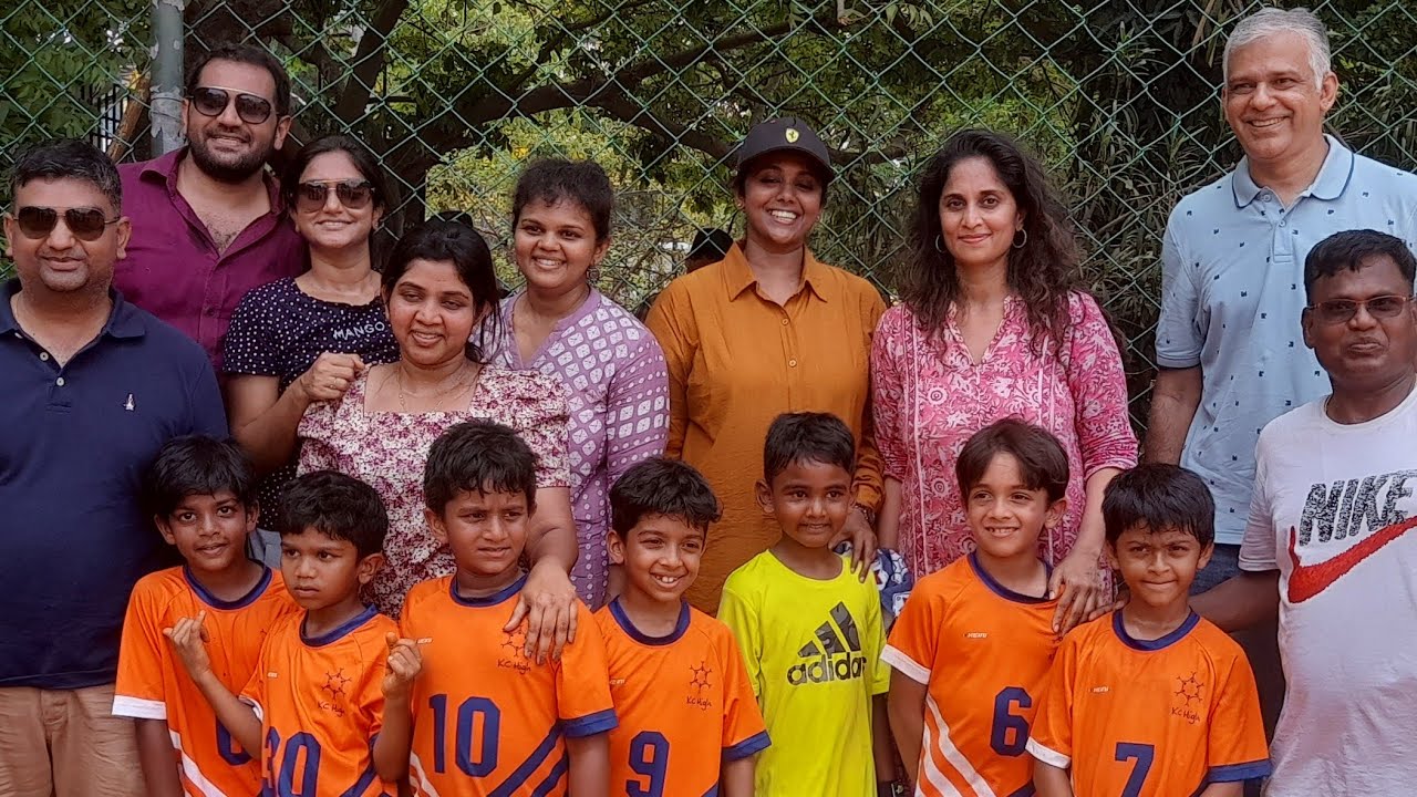 Actress Shalini Ajith kumar Watching Son Aadvik Kumar Football match