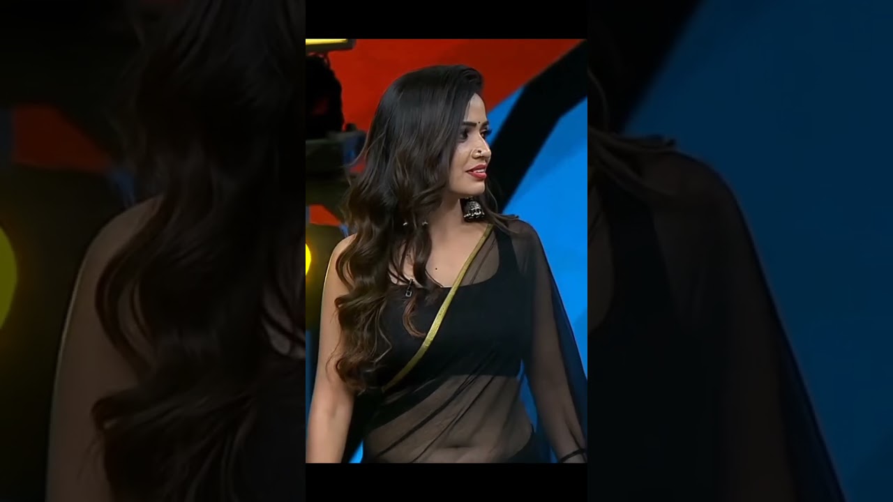 actress sobha shetty navel in black saree