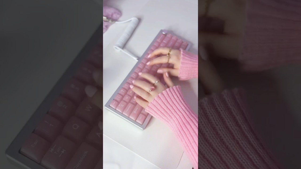[AD] ASMR typing on the “jelly” raw chicken keycaps 😆 [AD] back in stock!