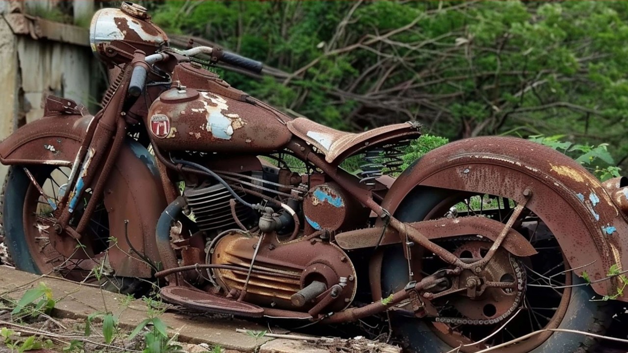 Adam 40 Yıllık Klasik Motosikleti Yeniden Yeni Gibi Yaptı | Başlangıçtan Bitişe @LiveWithCreativity