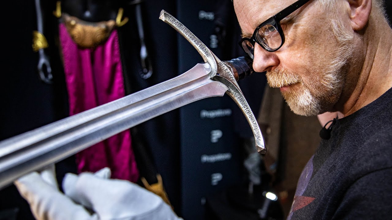 Adam Savage Meets Gandalf's Sword Glamdring!
