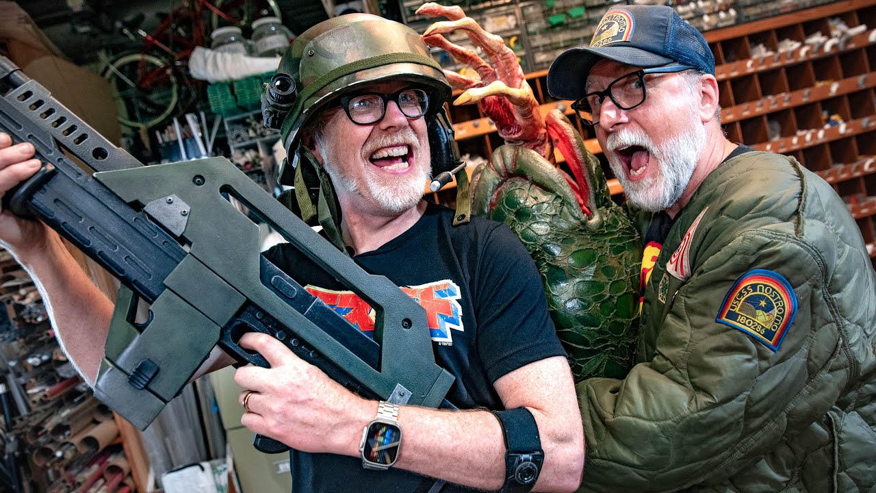 Adam Savage Reacts to Evil Ted's Aliens Props! (ft. @EvilTedSmith)