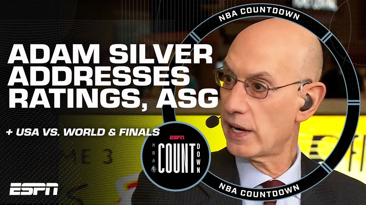 Adam Silver on NBA Finals ratings, USA-World ASG, digital logos, expansion & more! | NBA Countdown