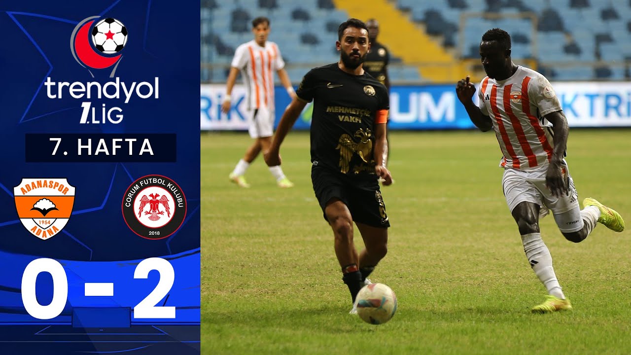 Adanaspor (0-2) Ahlatcı Çorum FK - Highlights/Özet | Trendyol 1. Lig - 2024/25