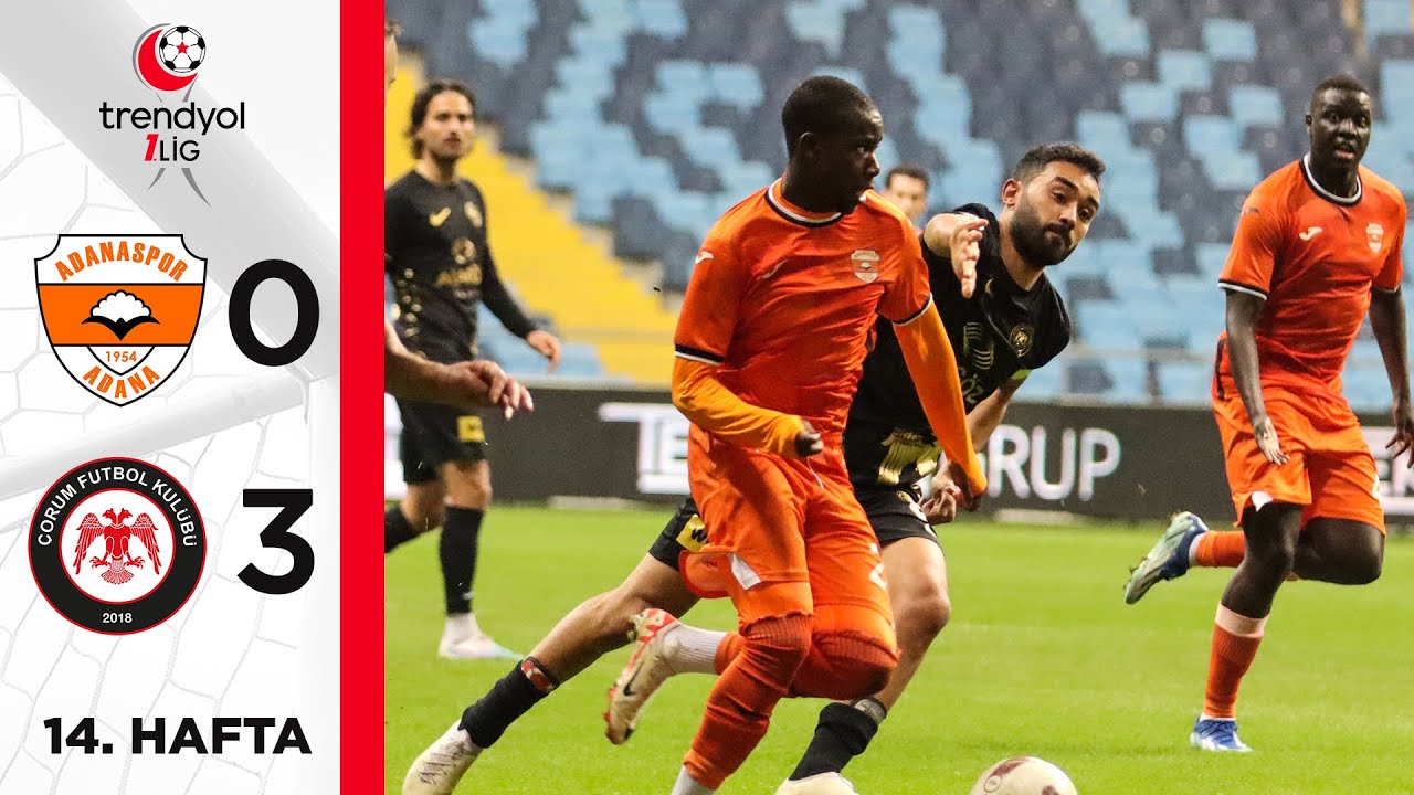Adanaspor (0-3) Ahlatcı Çorum FK - Highlights/Özet | Trendyol 1. Lig - 2023/24