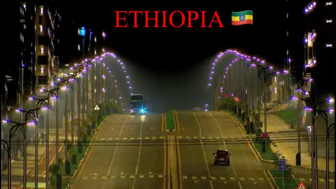 Addis Ababa Ethiopia At Night  Shocked US Like New York or Dubai City (Magnificent)