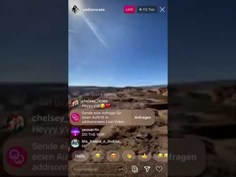 Addison Rae short and hot Instagram Livestream (09/28/2020)