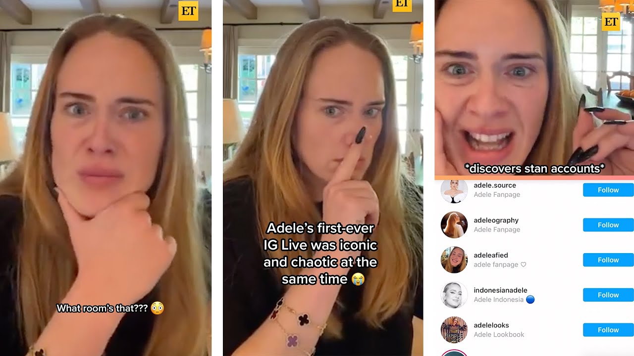 Adele's Instagram Live Was Chaotic & Iconic #Shorts