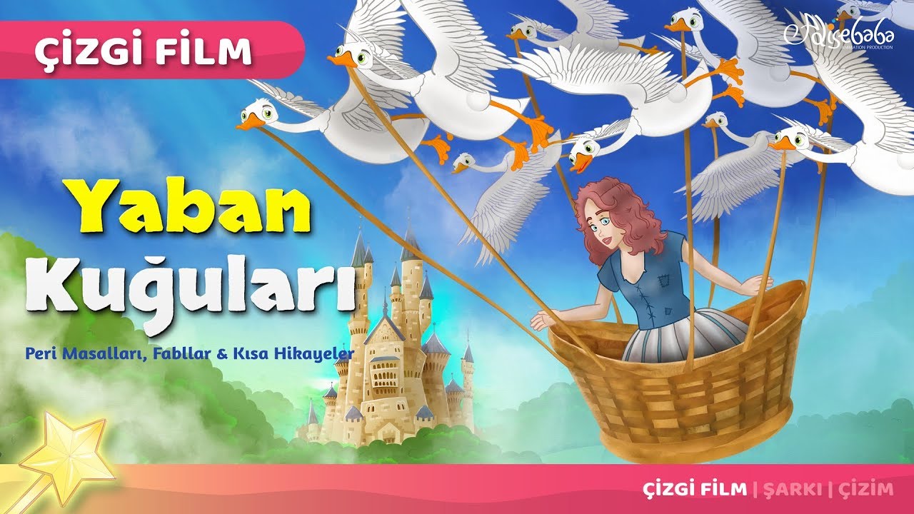Adisebaba Çizgi Film Masallar - Prenses ve Yaban Kuğuları
