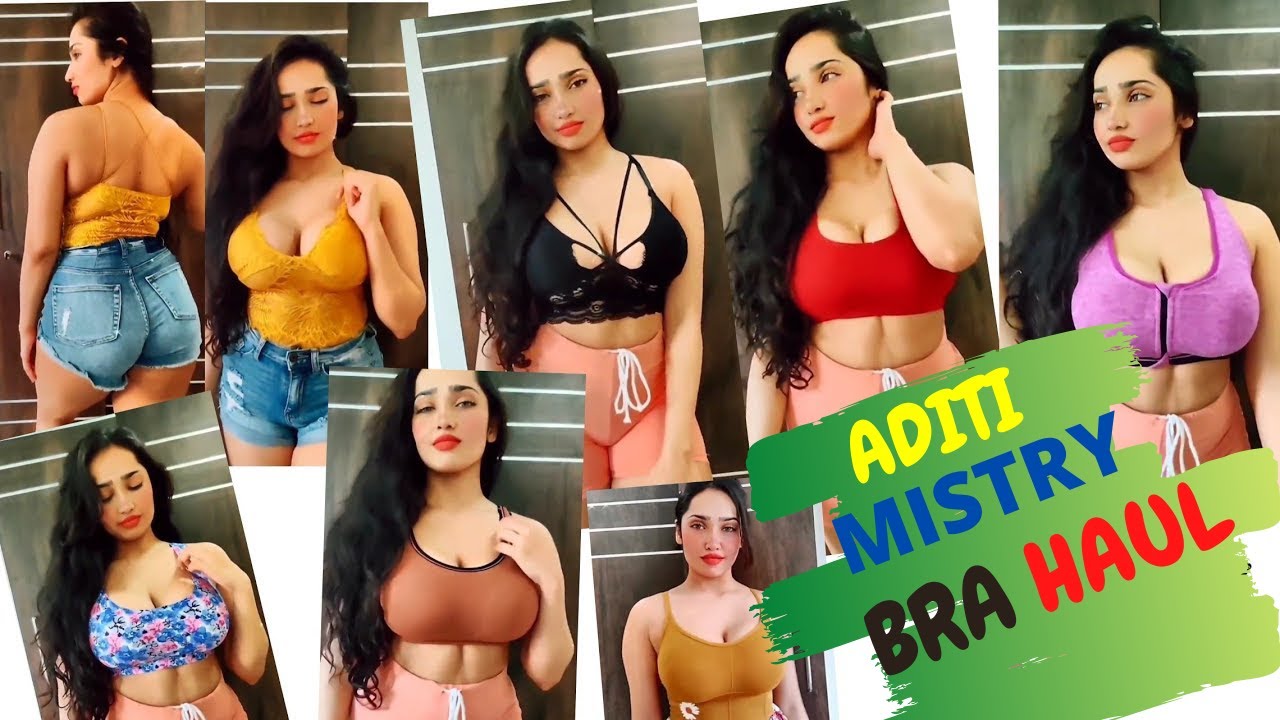Aditi Mistry 10 BRA Haul under 1 minute l Bikini Bra l Gym Outfits l YouTube Shorts