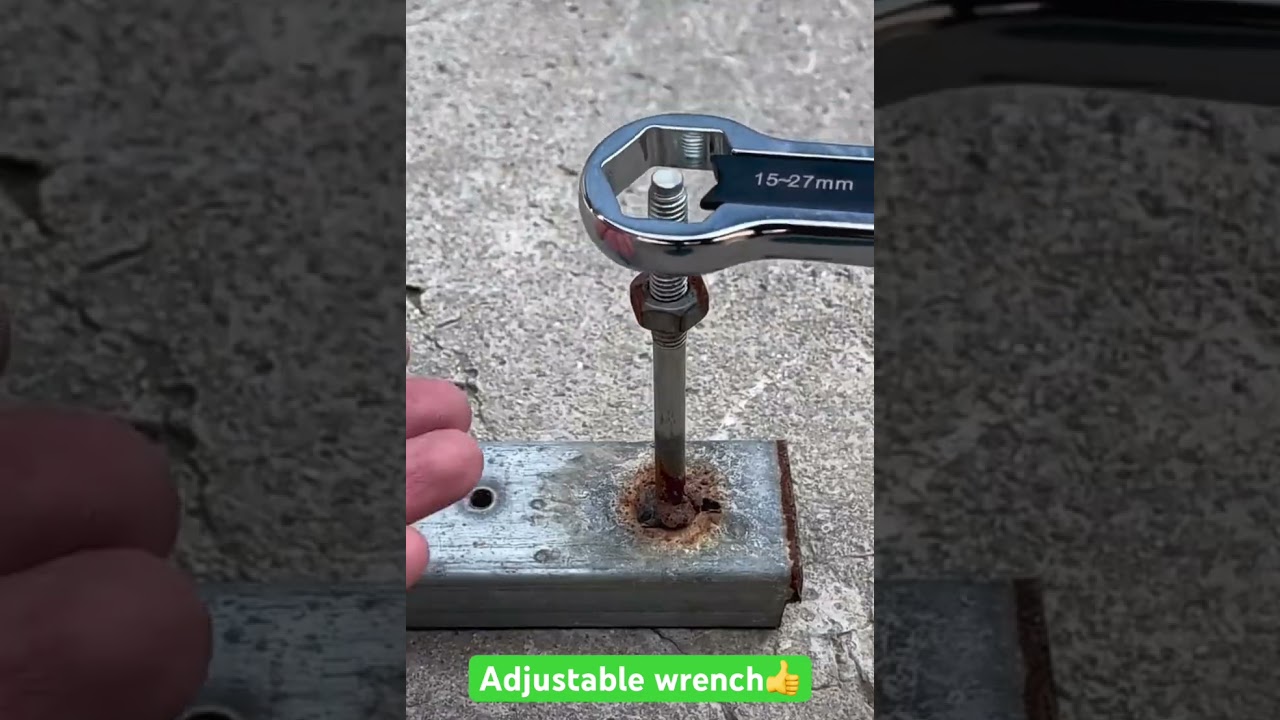 Adjustable wrench: must have tool:)