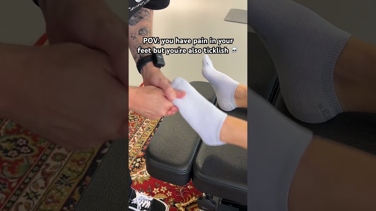 adjusting TICKLISH feet’s ☠️ #chiropractic #asmrsounds #adjustment #reaction #feet