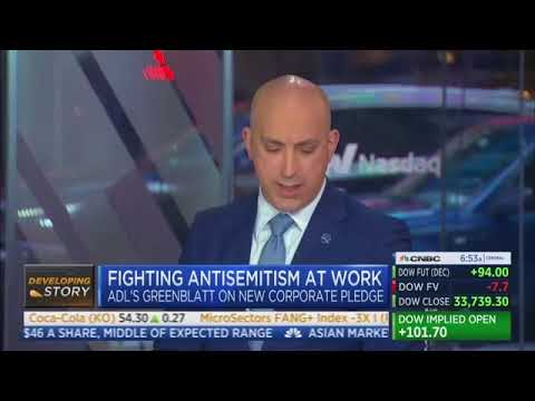 ADL CEO on Squawk Box talks about the importance of ADL's pledge for companies to fight antisemitism