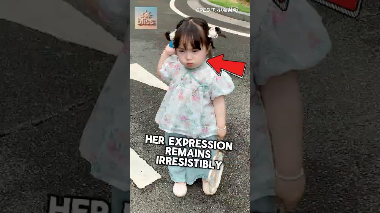 Adorable Girl Pouts After Mom’s Playful Tease About Her Look! 😅❤️ #shorts