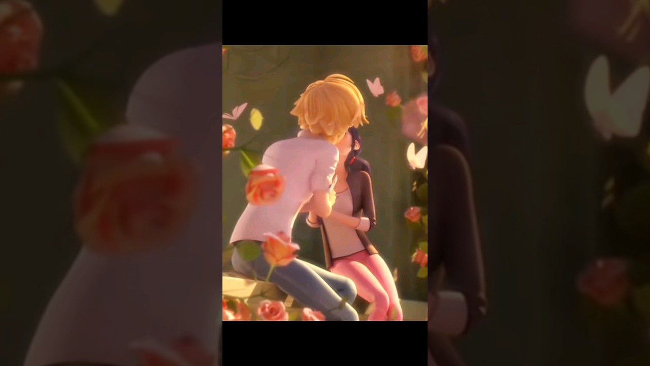 adrienette kiss season 5 finale♥️ #miraculous #shortsfeed #trending #adrienette