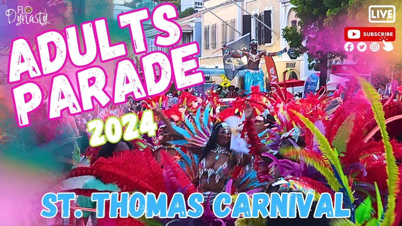 Adults Parade St. Thomas Carnival 2024 STT #usvi #virginislands #Carnival #parade